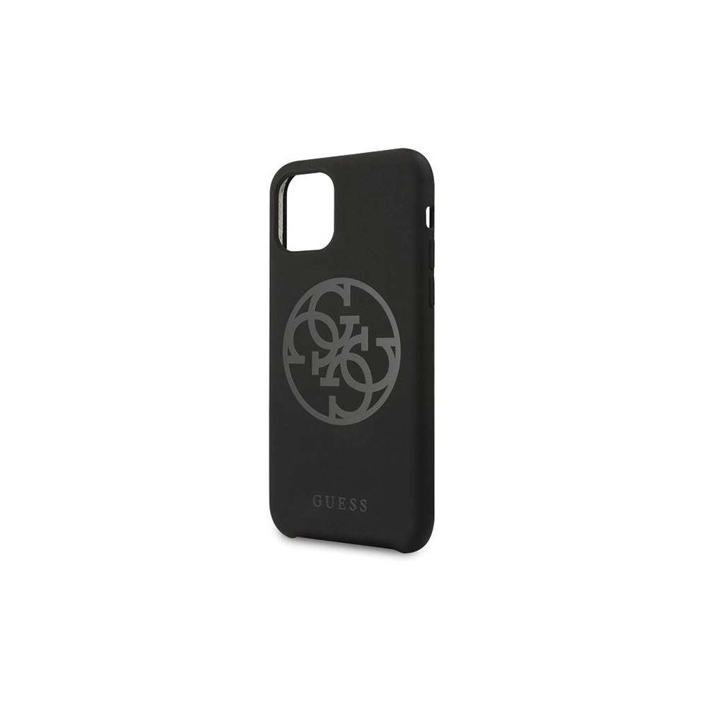 Hurtownia GSM - Etui Guess GUHCN58LS4GBK Apple iPhone 11 Pro black/czarny hard case Silicone 4G Tone On Tone - GUE163BLK - {ean13} - Hurt