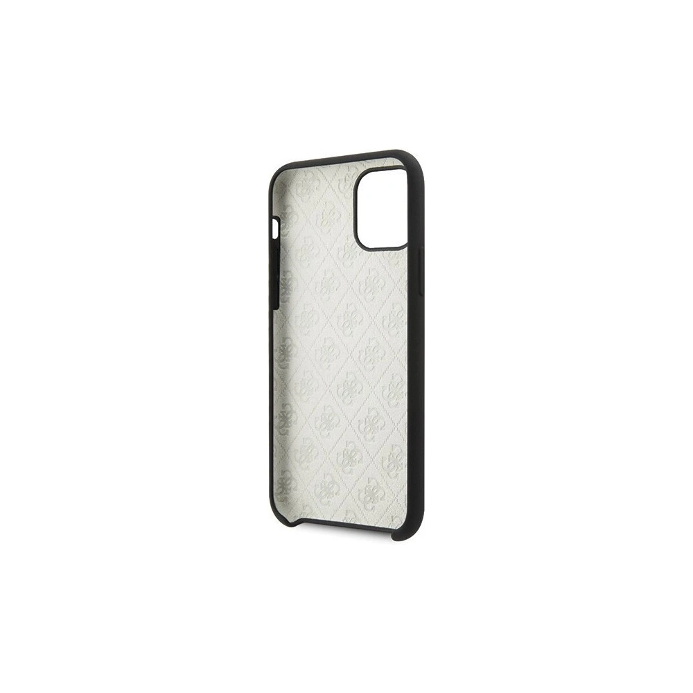 Hurtownia GSM - Etui Guess GUHCN58LS4GBK Apple iPhone 11 Pro black/czarny hard case Silicone 4G Tone On Tone - GUE163BLK - {ean13} - Hurt