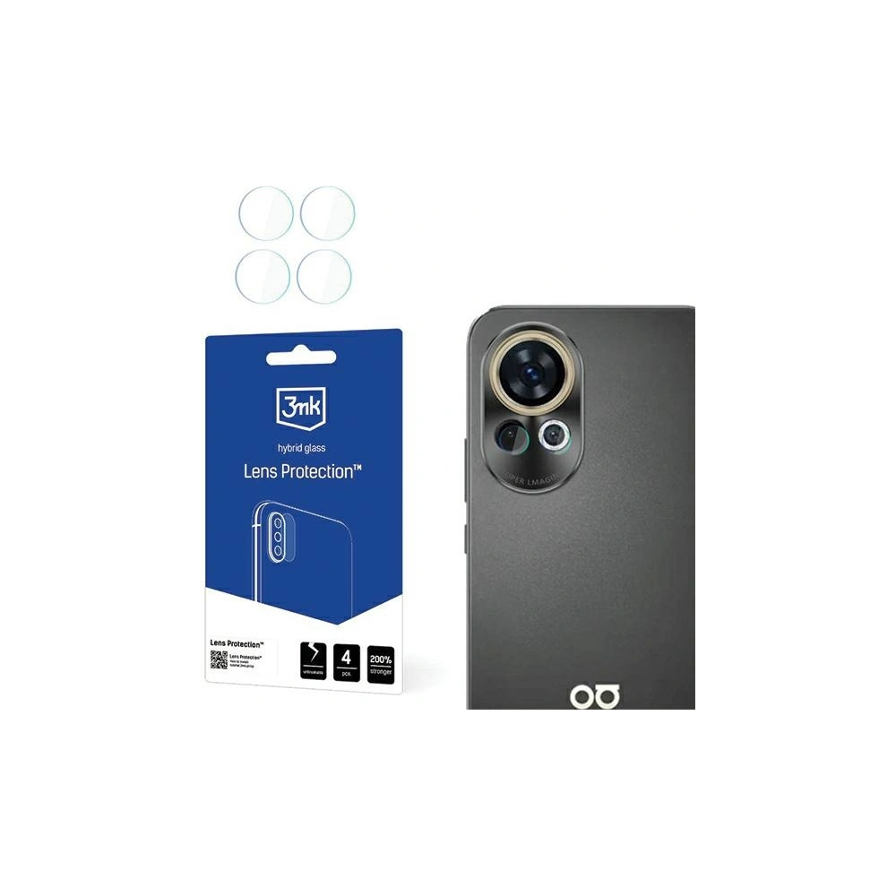 Hurtownia GSM - Szkło hybrydowe na obiektyw aparatu 3MK Lens Protect Huawei Nova 12 Pro / 12 Ultra [4 PACK] - 3MK5674 - {ean13} - Hurt