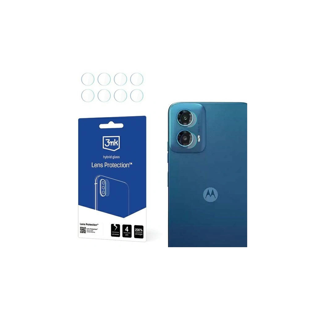 Hurtownia GSM - Szkło hybrydowe na obiektyw aparatu 3MK Lens Protect Motorola Moto G34 5G [4 PACK] - 3MK5676 - {ean13} - Hurt