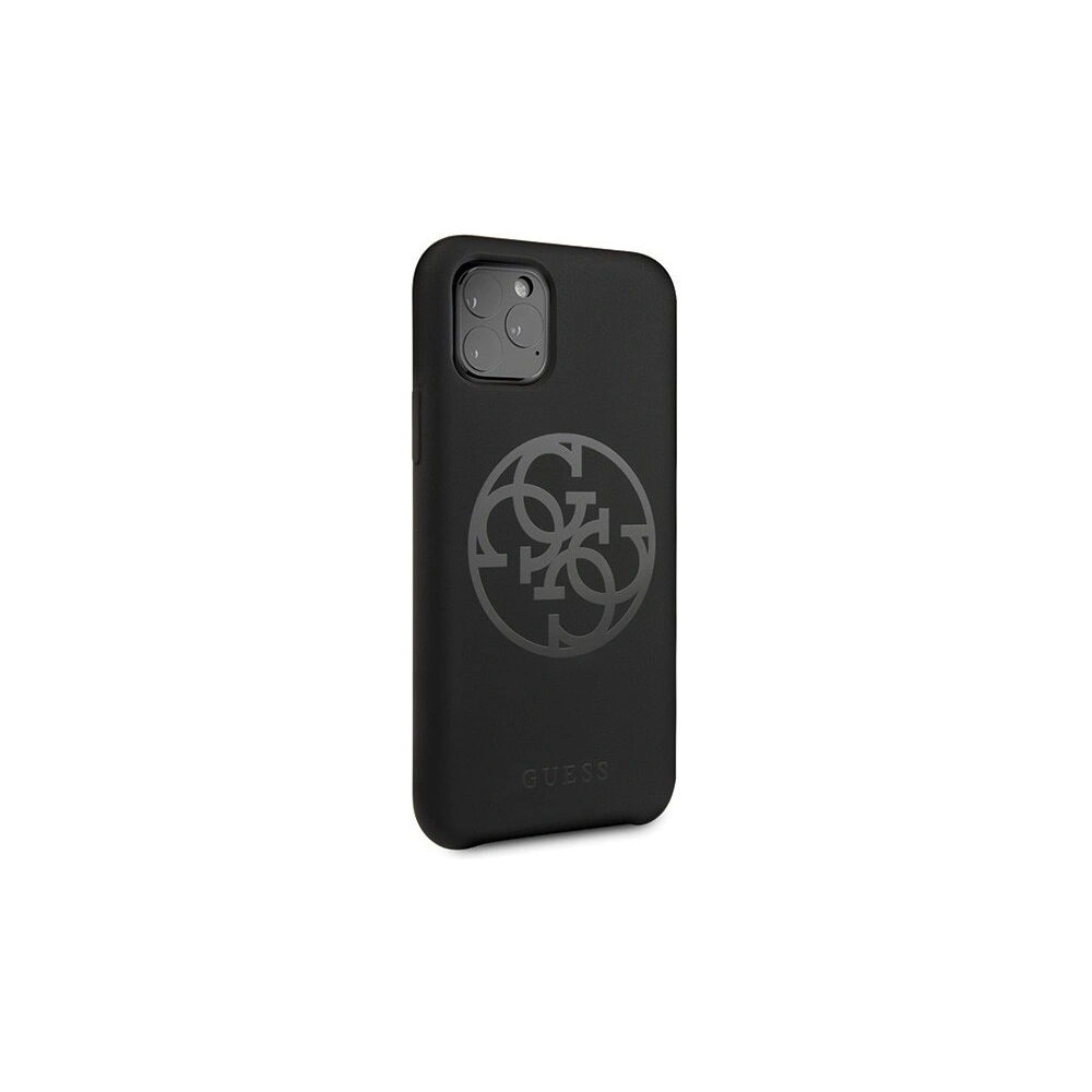 Hurtownia GSM - Etui Guess GUHCN58LS4GBK Apple iPhone 11 Pro black/czarny hard case Silicone 4G Tone On Tone - GUE163BLK - {ean13} - Hurt