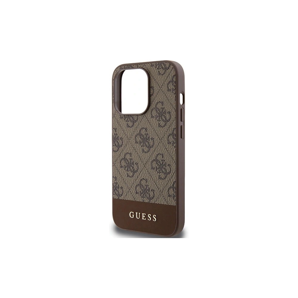 Hurtownia GSM - Case Guess GUHCP15XG4GLBR Apple iPhone 15 Pro Max Hardcase 4G Stripe Collection braun/brown - GUE3301 - {ean13} - Hurt