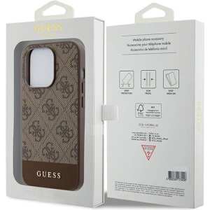 Hurtownia GSM - Case Guess GUHCP15XG4GLBR Apple iPhone 15 Pro Max Hardcase 4G Stripe Collection braun/brown - GUE3301 - {ean13} - Hurt