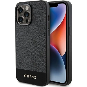 Hurtownia GSM - Case Guess GUHCP15XG4GLGR Apple iPhone 15 Pro Max Hardcase 4G Stripe Collection grau/grey - GUE3302 - {ean13} - Hurt