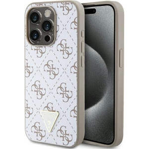Hurtownia GSM - Etui Guess GUHCP15XPG4GPH Apple iPhone 15 Pro Max hardcase 4G Triangle Metal Logo bílý/white - GUE3304 - {ean13} - Hurt