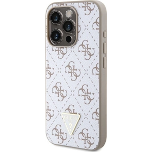 Hurtownia GSM - Etui Guess GUHCP15XPG4GPH Apple iPhone 15 Pro Max hardcase 4G Triangle Metal Logo bílý/white - GUE3304 - {ean13} - Hurt