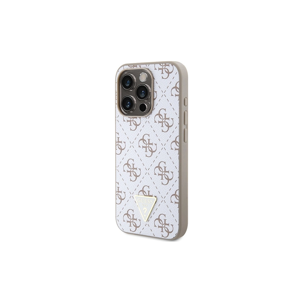 Hurtownia GSM - Etui Guess GUHCP15XPG4GPH Apple iPhone 15 Pro Max hardcase 4G Triangle Metal Logo bílý/white - GUE3304 - {ean13} - Hurt