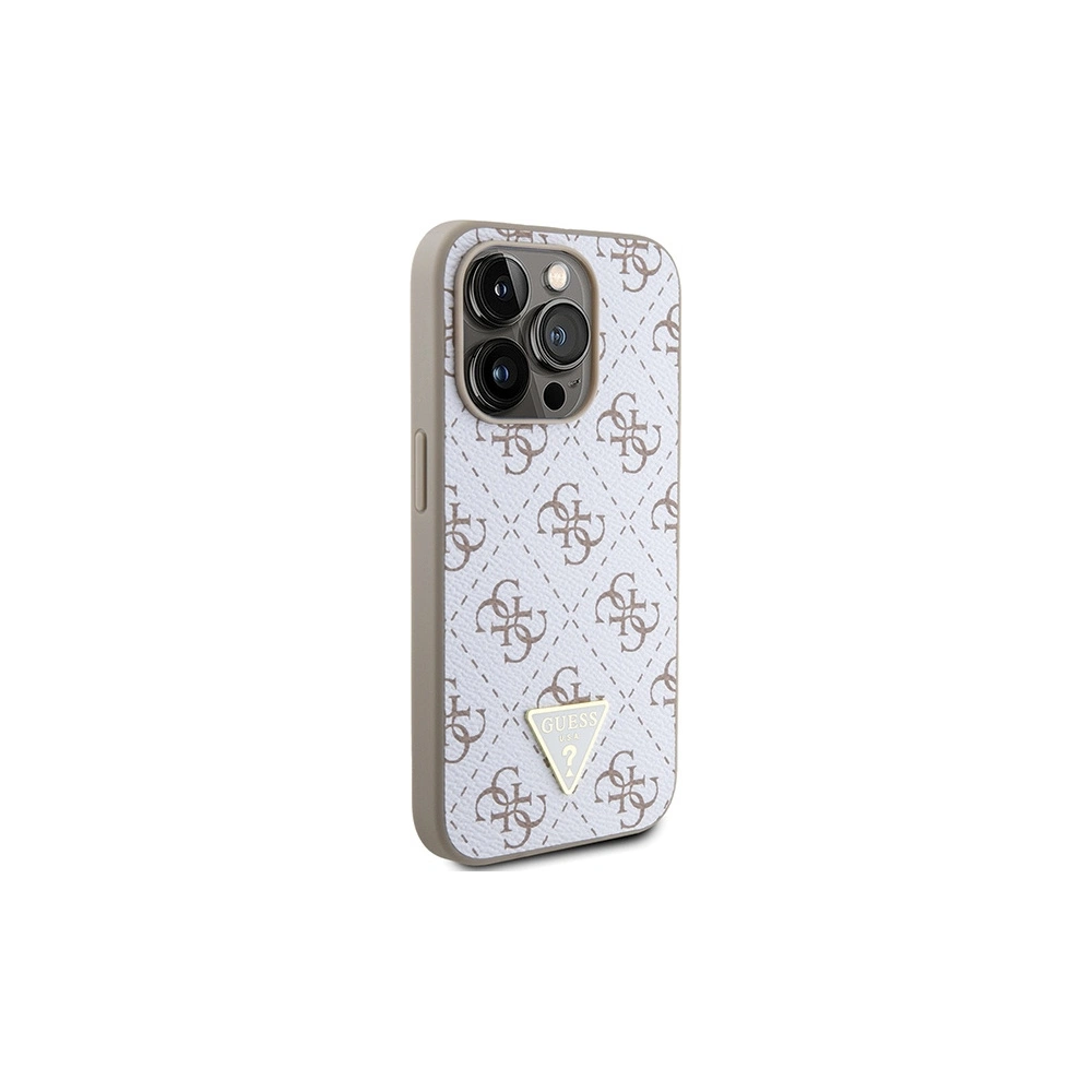 Hurtownia GSM - Case Guess GUHCP15XPG4GPH Apple iPhone 15 Pro Max Hardcase 4G Triangle Metal Logo weiß/white - GUE3304 - {ean13} - Hurt