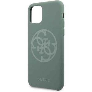Hurtownia GSM - Etui Guess GUHCN58LS4GKA Apple iPhone 11 Pro khaki hard case Silicone 4G Tone On Tone - GUE164KHA - {ean13} - Hurt