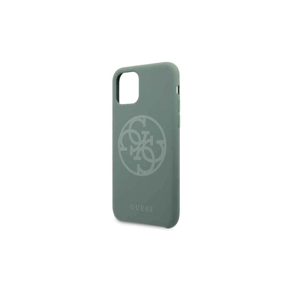 Hurtownia GSM - Etui Guess GUHCN58LS4GKA Apple iPhone 11 Pro khaki hard case Silicone 4G Tone On Tone - GUE164KHA - {ean13} - Hurt