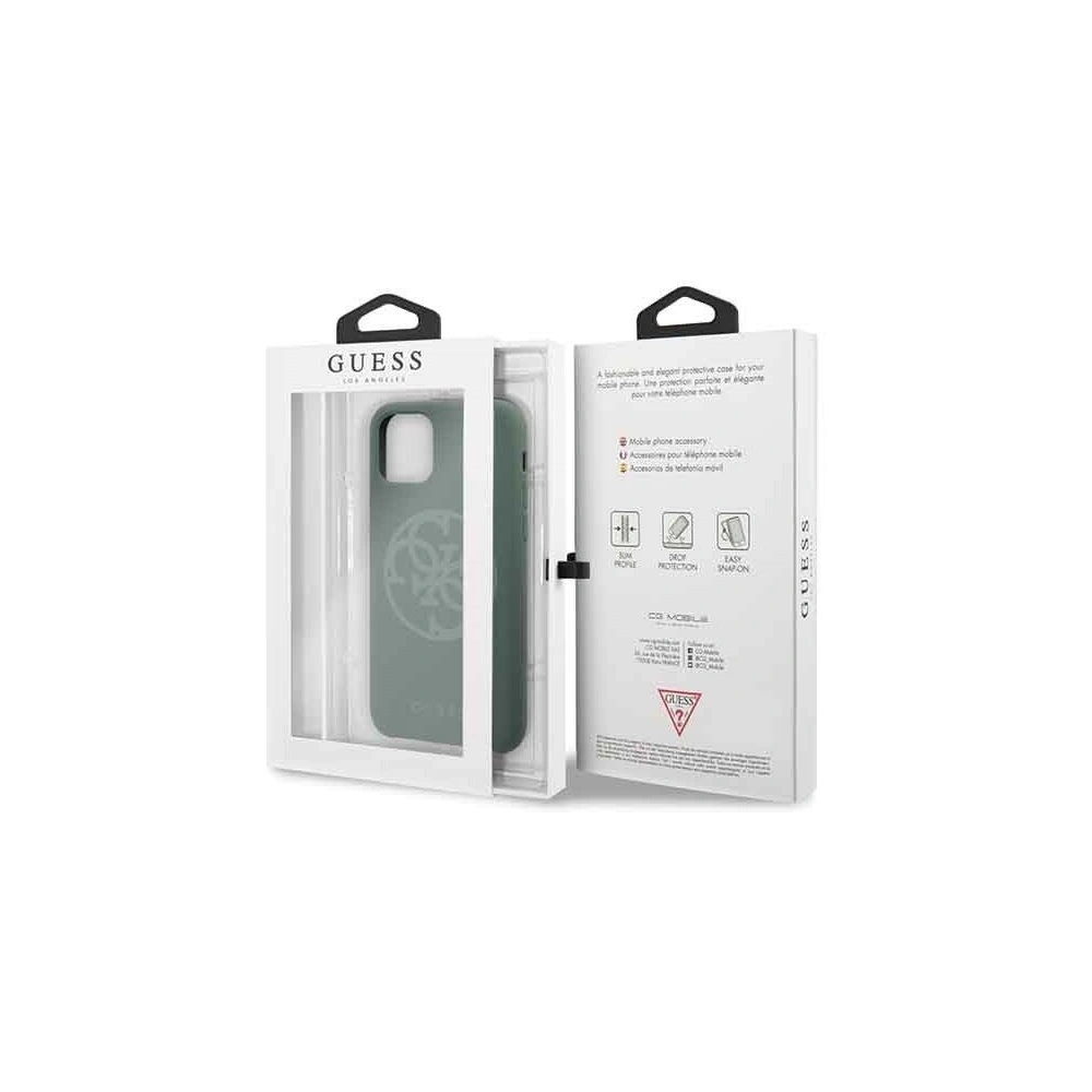Wholesale Guess GUHCN58LS4GKA iPhone 11 Pro khaki hard case Silicone 4G Tone On Tone - GUE164KHA - {ean13} - Hurt