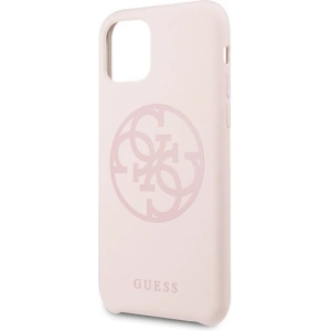 Hurtownia GSM - Etui Guess GUHCN58LS4GLP Apple iPhone 11 Pro light pink/jasnoróżowy hard case Silicone 4G Tone On Tone - GUE165PNK - {ean13} - Hurt