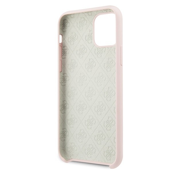 Kryt Guess GUHCN58LS4GLP iPhone 11 Pro light pink hard case Silicone 4G Tone On Tone