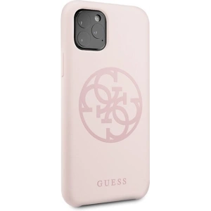 Hurtownia GSM - Etui Guess GUHCN58LS4GLP Apple iPhone 11 Pro light pink/jasnoróżowy hard case Silicone 4G Tone On Tone - GUE165PNK - {ean13} - Hurt
