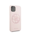Hurtownia GSM - Etui Guess GUHCN58LS4GLP Apple iPhone 11 Pro light pink/jasnoróżowy hard case Silicone 4G Tone On Tone - GUE165PNK - {ean13} - Hurt