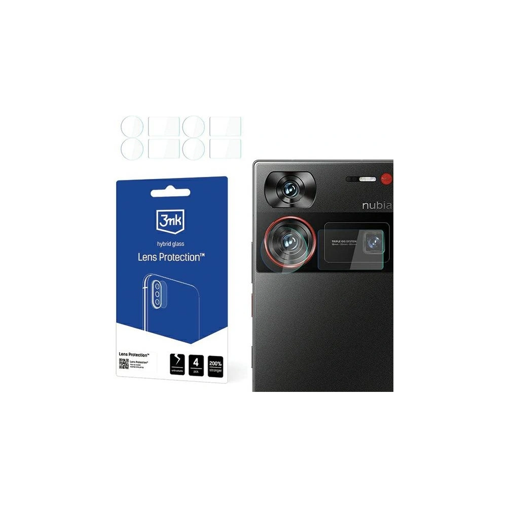 Hurtownia GSM - Hybidní sklo na objektiv fotoaparátu 3MK Lens Protect Nubia Z60 Ultra [4 PACK] - 3MK5680 - {ean13} - Hurt