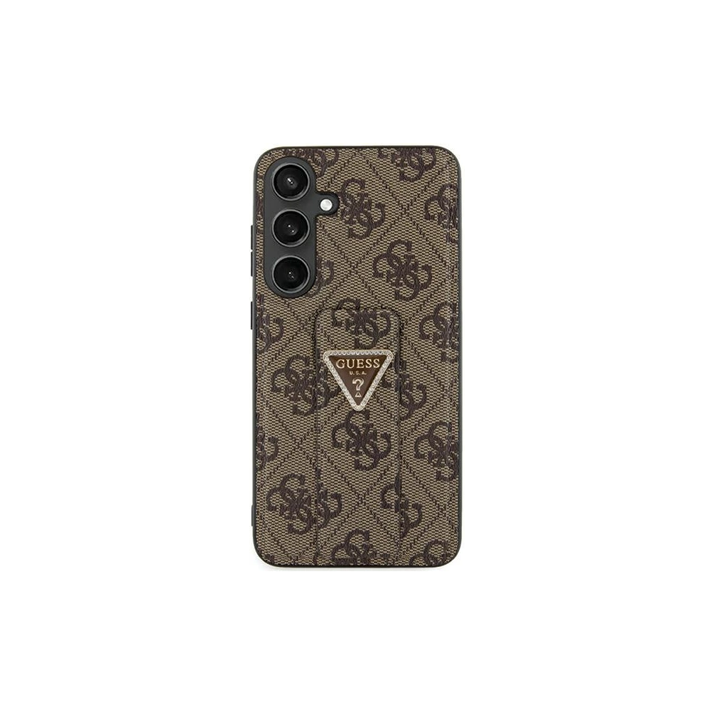 Hurtownia GSM - Case Guess GUHCS24LPGS4TDW Samsung Galaxy S24 Ultra Hardcase Grip Stand 4G Triangle Strass braun/brown - GUE3306 - {ean13} - Hurt