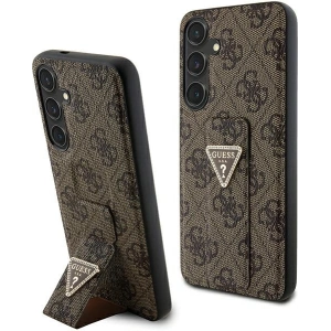 Hurtownia GSM - Etui Guess GUHCS24MPGS4TDW Samsung Galaxy S24+ Plus hardcase Grip Stand 4G Triangle Strass brązowy/brown - GUE3307 - {ean13} - Hurt