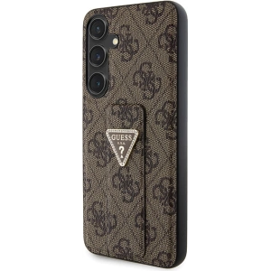 Hurtownia GSM - Etui Guess GUHCS24MPGS4TDW Samsung Galaxy S24+ Plus kemény tok Grip Stand 4G Triangle Strass barna/brown - GUE3307 - {ean13} - Hurt