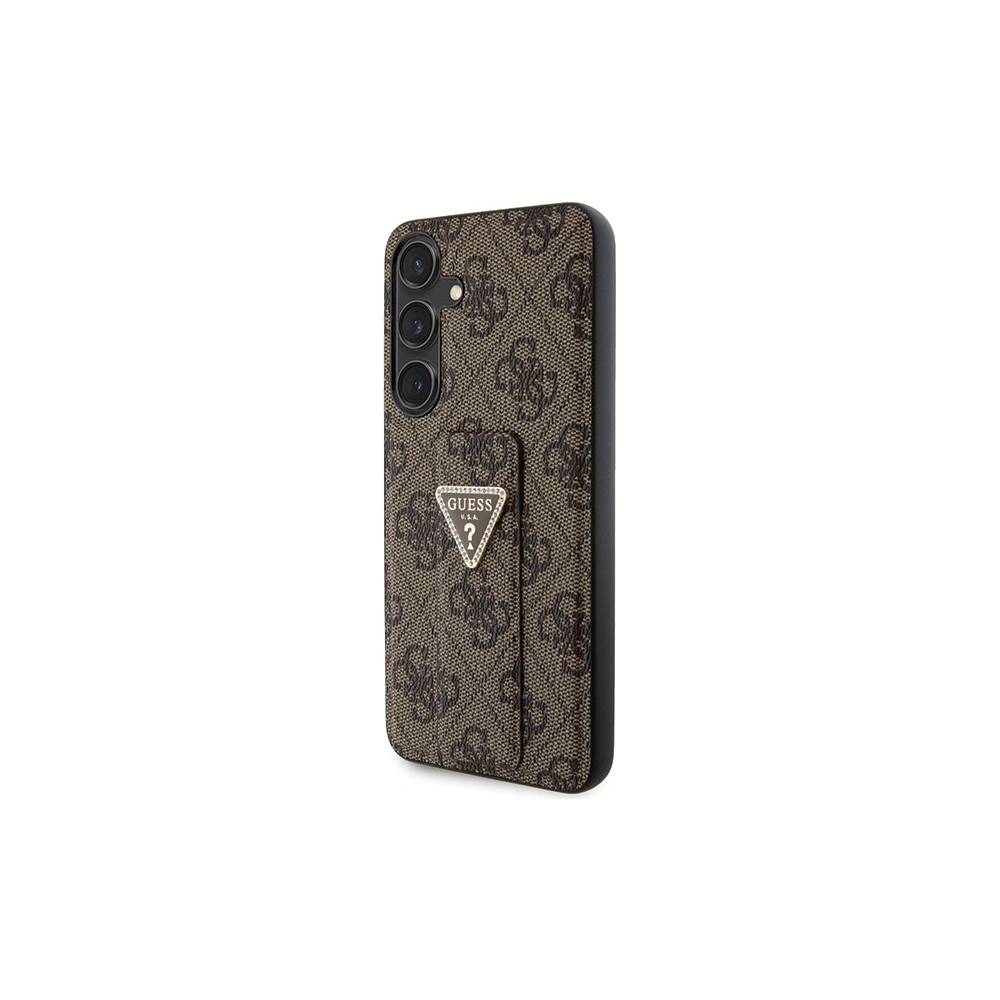 Hurtownia GSM - Etui Guess GUHCS24MPGS4TDW Samsung Galaxy S24+ Plus hardcase Grip Stand 4G Triangle Strass brązowy/brown - GUE3307 - {ean13} - Hurt
