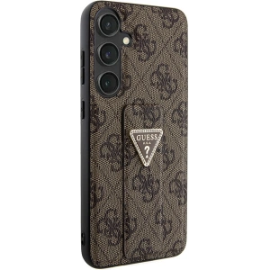 Wholesale Guess GUHCS24MPGS4TDW Samsung Galaxy S24+ Plus hardcase Grip Stand 4G Triangle Strass brown - GUE3307 - {ean13} - Hurt