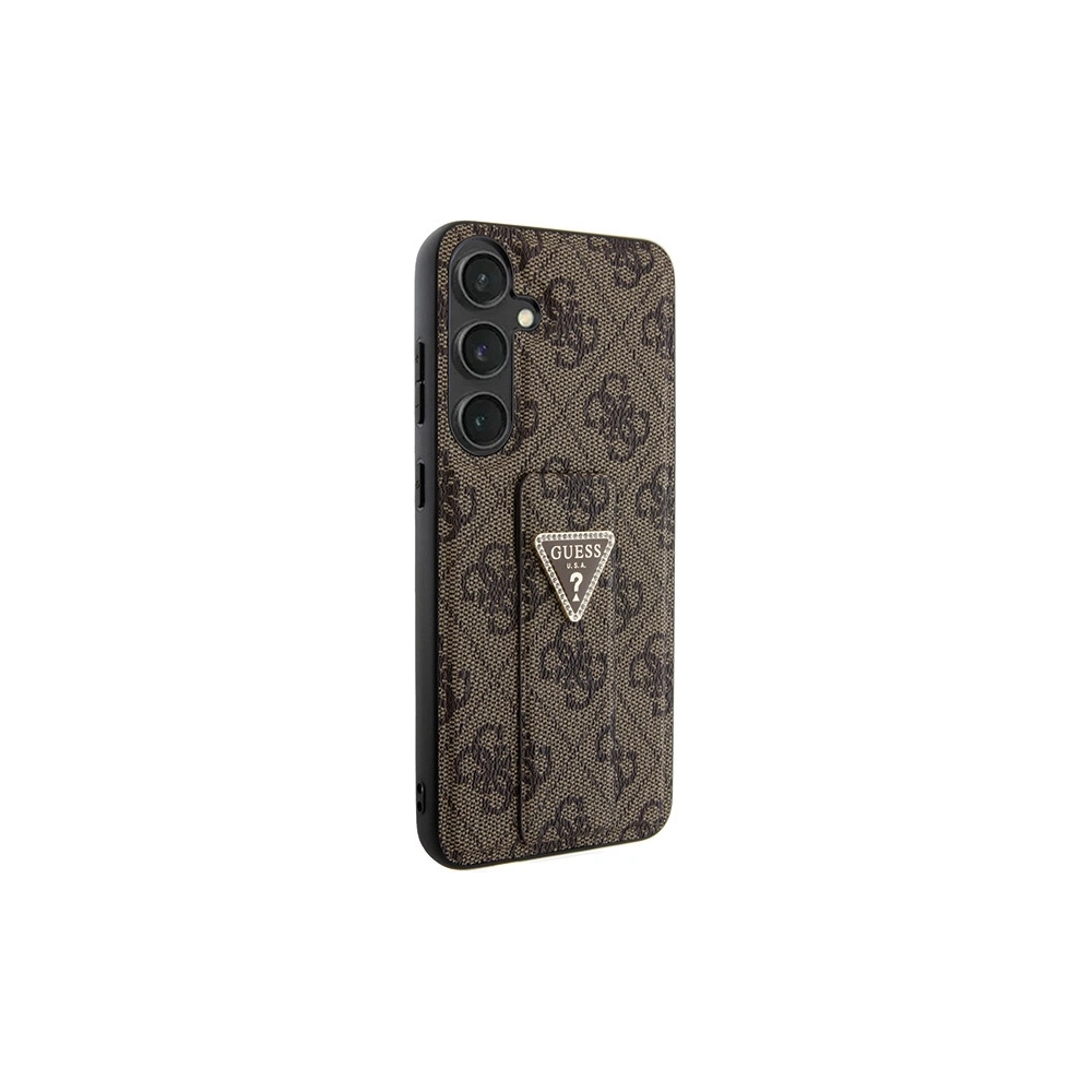 Hurtownia GSM - Etui Guess GUHCS24MPGS4TDW Samsung Galaxy S24+ Plus hardcase Grip Stand 4G Triangle Strass brązowy/brown - GUE3307 - {ean13} - Hurt