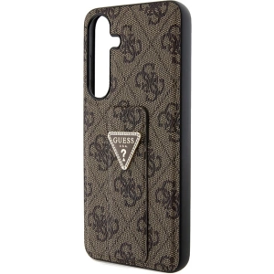Wholesale Guess GUHCS24MPGS4TDW Samsung Galaxy S24+ Plus hardcase Grip Stand 4G Triangle Strass brown - GUE3307 - {ean13} - Hurt