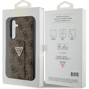 Wholesale Guess GUHCS24MPGS4TDW Samsung Galaxy S24+ Plus hardcase Grip Stand 4G Triangle Strass brown - GUE3307 - {ean13} - Hurt