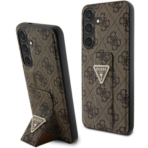 Hurtownia GSM - Etui Guess GUHCS24SPGS4TDW Samsung Galaxy S24 hardcase Grip Stand 4G Triangle Strass hnědý/brown - GUE3308 - {ean13} - Hurt
