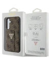Hurtownia GSM - Etui Guess GUHCS24SPGS4TDW Samsung Galaxy S24 kemény tok Grip Stand 4G Triangle Strass barna/brown - GUE3308 - {ean13} - Hurt