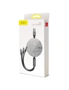 Hurtownia GSM - Kabel USB Baseus Fabric 3w1 USB-C / Lightning / Micro 3,5A 1,2m (szary) - BSU631GRY - {ean13} - Hurt