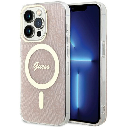 Hurtownia Guess - 3666339194680 - GUE3310 - Etui Guess GUHMP15LH4STP Apple iPhone 15 Pro hardcase IML 4G MagSafe różowy/pink - B2B homescreen