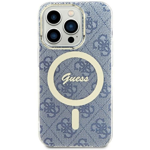 Guess Distributor - 3666339194628 - GUE3311 - Guess GUHMP15SH4STB Apple iPhone 15 / 14 / 13 hardcase IML 4G MagSafe blue - B2B homescreen