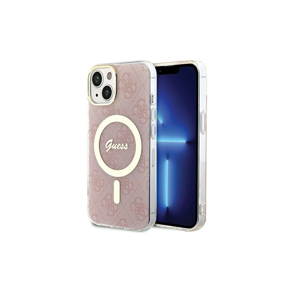 Hurtownia GSM - Etui Guess GUHMP15SH4STP Apple iPhone 15 / 14 / 13 hardcase IML 4G MagSafe růžový/pink - GUE3312 - {ean13} - Hurt