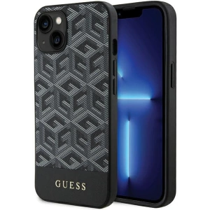 Hurtownia GSM - Case Guess GUHMP15SHGCFSEK Apple iPhone 15 / 14 / 13 Hardcase GCube Stripes MagSafe schwarz/black - GUE3313 - {ean13} - Hurt