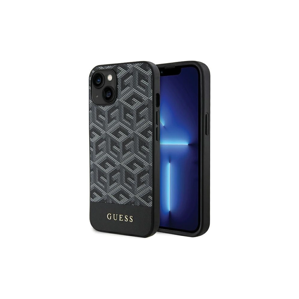 Hurtownia GSM - Case Guess GUHMP15SHGCFSEK Apple iPhone 15 / 14 / 13 Hardcase GCube Stripes MagSafe schwarz/black - GUE3313 - {ean13} - Hurt