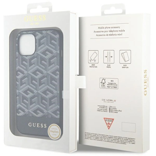 Etui Guess GUHMP15SHGCFSEK Apple iPhone 15 / 14 / 13 hardcase GCube Stripes MagSafe czarny/black