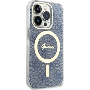 Wholesale Guess GUHMP15XH4STB Apple iPhone 15 Pro Max hardcase IML 4G MagSafe blue - GUE3314 - {ean13} - Hurt
