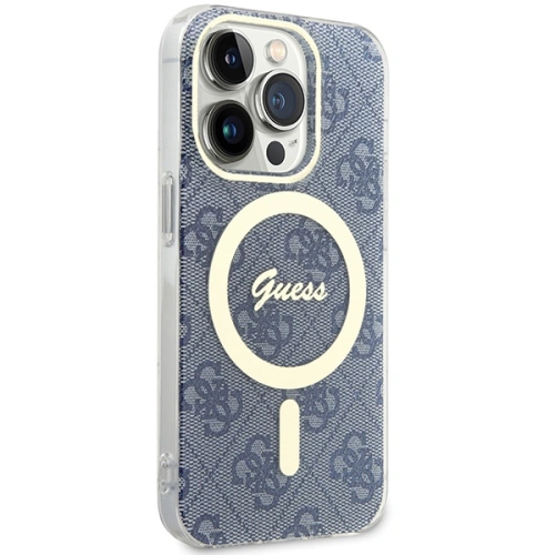 Etui Guess GUHMP15XH4STB Apple iPhone 15 Pro Max hardcase IML 4G MagSafe niebieski/blue
