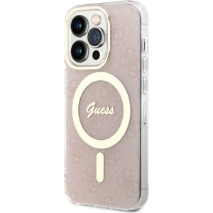 Wholesale Guess GUHMP15XH4STP Apple iPhone 15 Pro Max hardcase IML 4G MagSafe pink - GUE3315 - {ean13} - Hurt