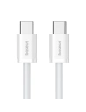 Wholesale Baseus Superior Series ll USB-C / USB-C cable 30W 480Mb/s 1m white - BSU4848 - {ean13} - Hurt