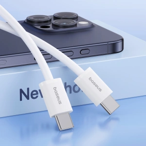 Hurtownia GSM - Kabel Baseus Superior Series ll USB-C / USB-C 30W 480Mb/s 1m weiß - BSU4848 - {ean13} - Hurt