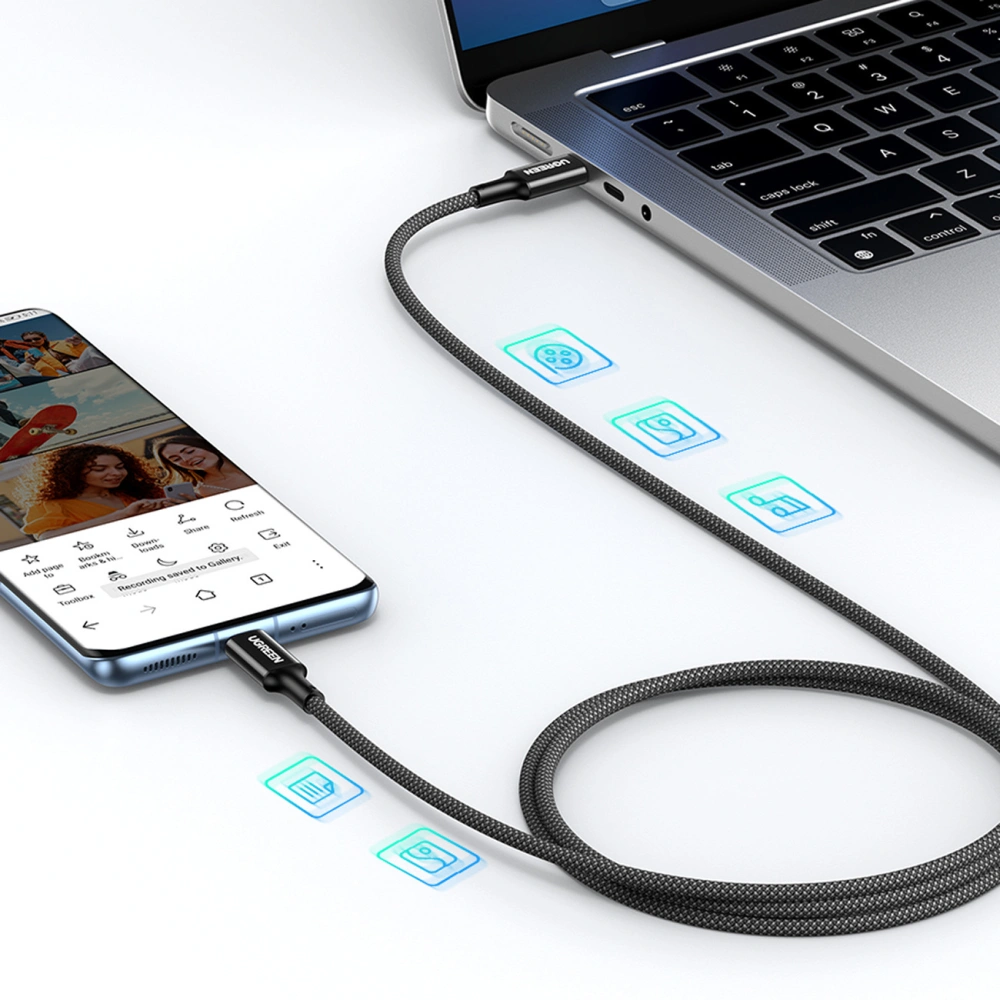 Hurtownia GSM - Kabel UGREEN US557 USB-C / USB-C PD 100W 2m černý - UGR1810 - {ean13} - Hurt