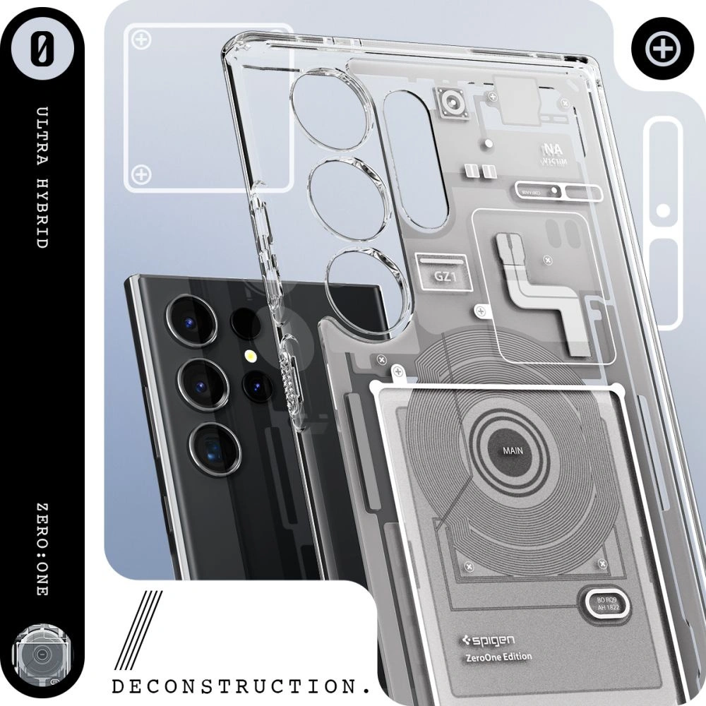 Hurtownia GSM - Etui Spigen Ultra Hybrid Samsung Galaxy S24 Ultra Zero One Fehér - SPN3349 - {ean13} - Hurt