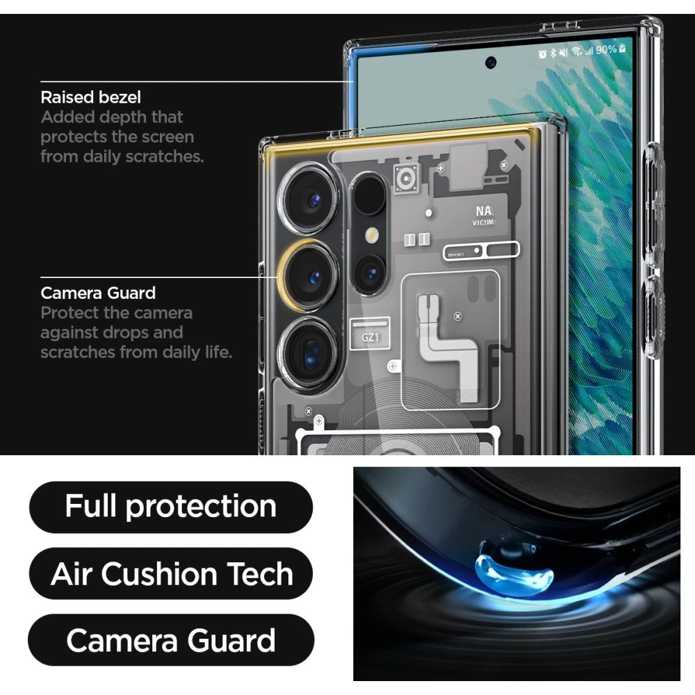 Hurtownia GSM - Etui Spigen Ultra Hybrid Samsung Galaxy S24 Ultra Zero One Fehér - SPN3349 - {ean13} - Hurt