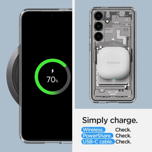 Etui Spigen Ultra Hybrid Samsung Galaxy S24 Zero One White