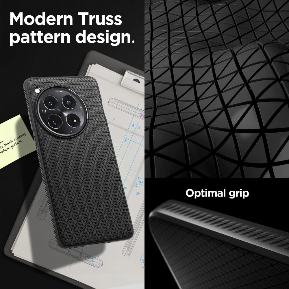 Hurtownia GSM - Etui Spigen Liquid Air OnePlus 12 Matt Fekete - SPN3351 - {ean13} - Hurt