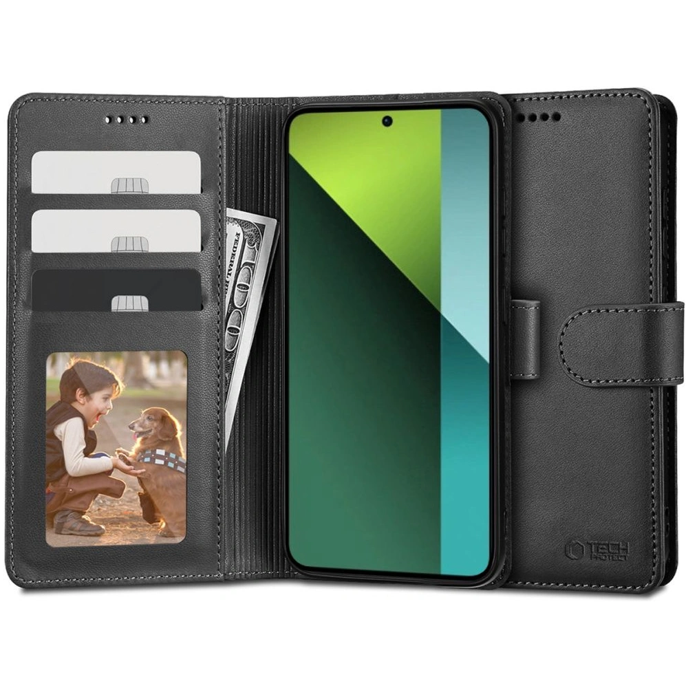 Hurtownia GSM - Etui Tech-Protect Wallet Xiaomi Redmi Note 13 Pro 5G / Poco X6 5G Černá - THP2664 - {ean13} - Hurt