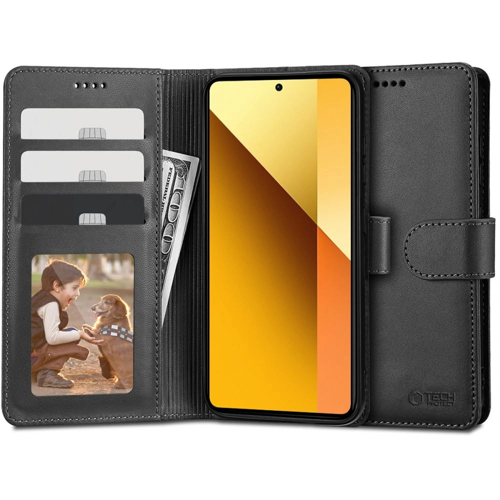Hurtownia GSM - Etui Tech-Protect Wallet Xiaomi Redmi Note 13 5G Fekete - THP2666 - {ean13} - Hurt