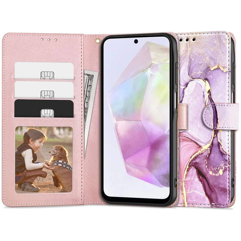 Hurtownia GSM - Etui Tech-Protect Wallet Samsung Galaxy A35 5G Márvány - THP2669 - {ean13} - Hurt
